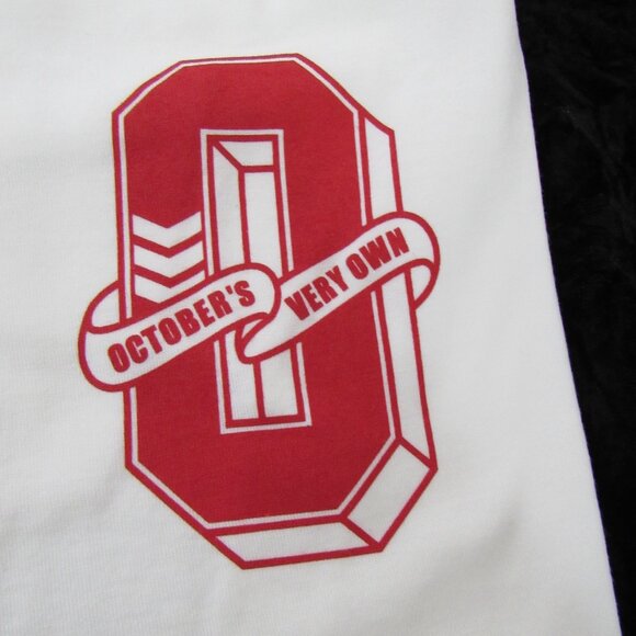 October Very Own White Red Logo Varsity O T-Shirt OVO Cotton Unisex Small - Picture 10 of 11